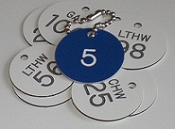 Traffolyte Valve Tags (Pack of 5) - Incl FREE TEXT Engraving